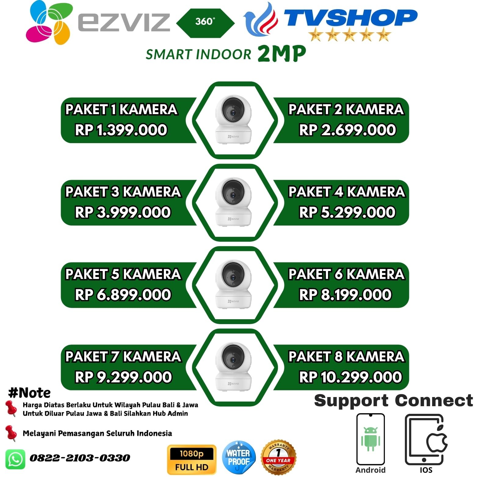 Camera Wireless Indoor 2mp