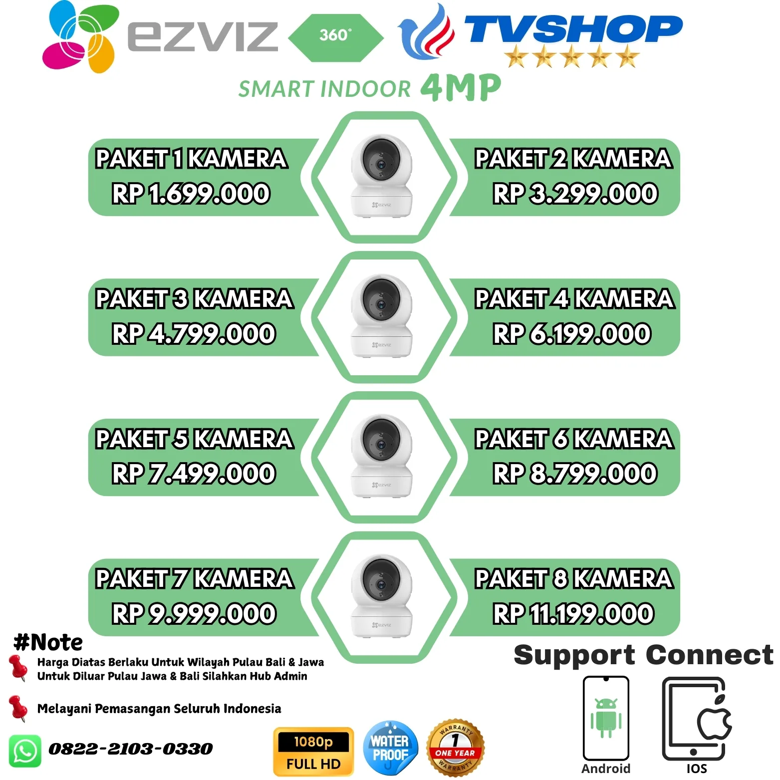 Camera Wireless Indoor 4mp