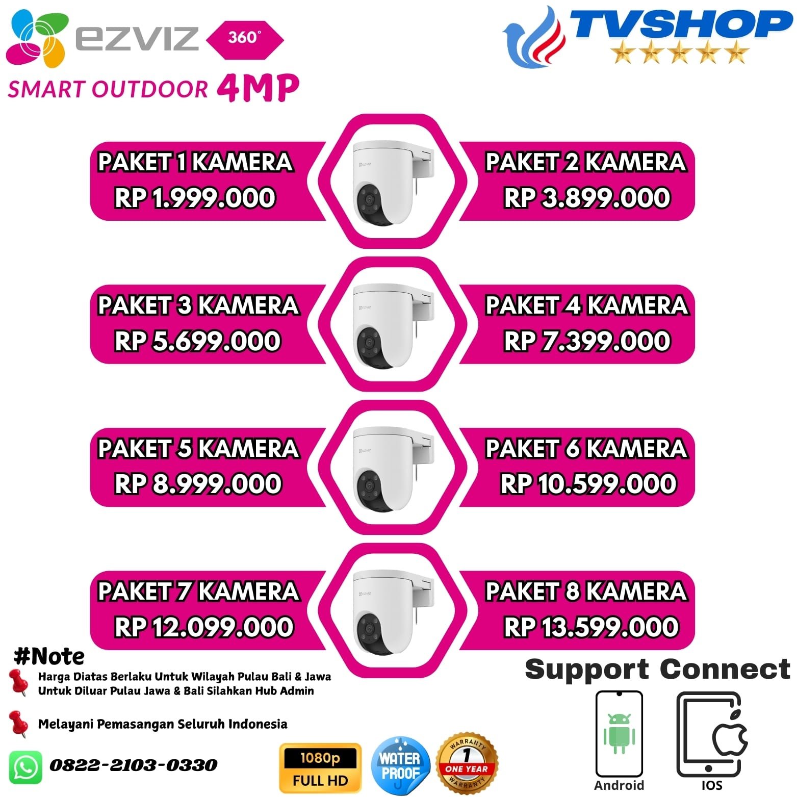 Camera Wireless Outdoor 4mp