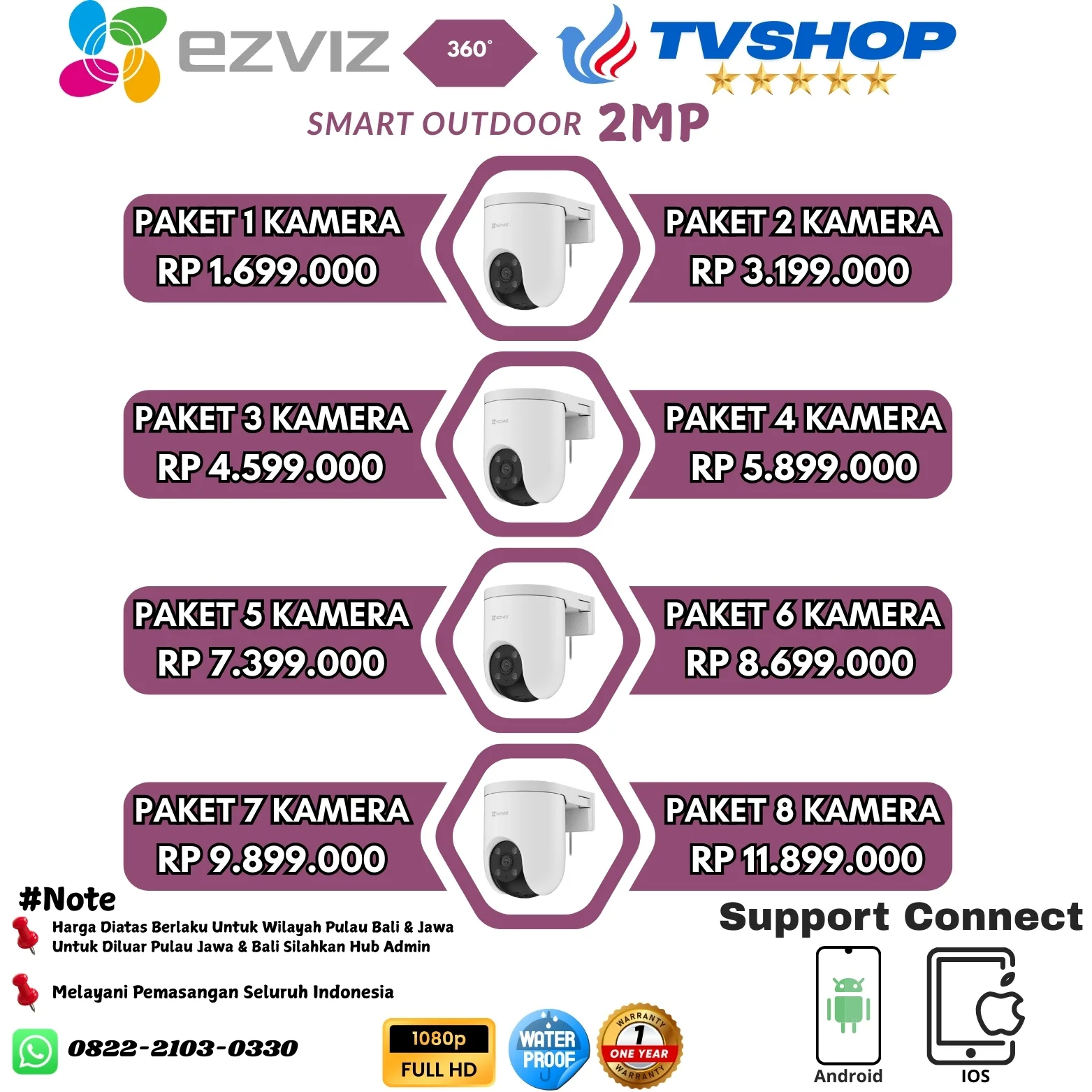 Camera Wireless Outdoor 4mp